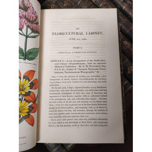 53 - HARRISON JOSEPH.  The Floricultural Cabinet & Florist's Magazine. Vols. 1 to 13. Very ... 