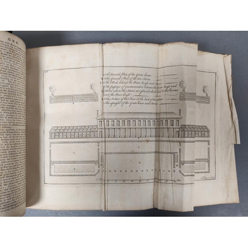 55 - MILLER PHILIP.  The Abridgement of the Gardeners Dictionary. Eng. frontis & 12 fldg. e... 