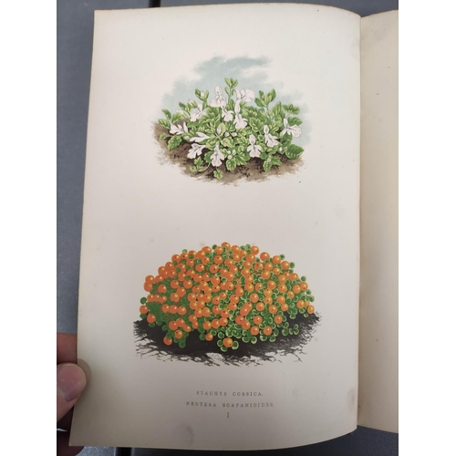 56 - WOOSTER DAVID.  Alpine Plants. 2 vols. (First & Second Series). Many good col. plates.... 