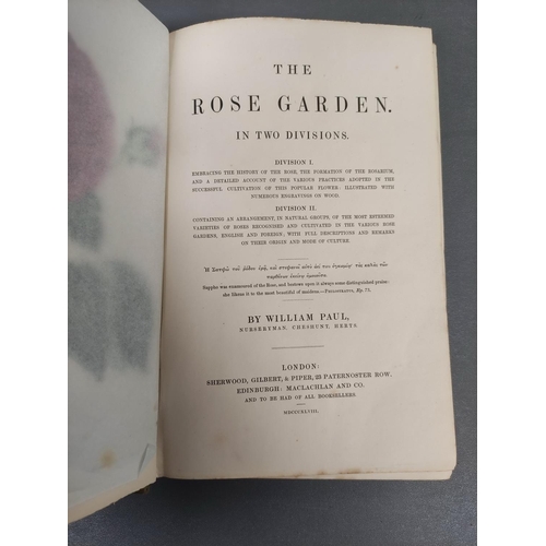 57 - PAUL WILLIAM, of Cheshunt.  The Rose Garden. Col. & other illus. & text vignettes.... 