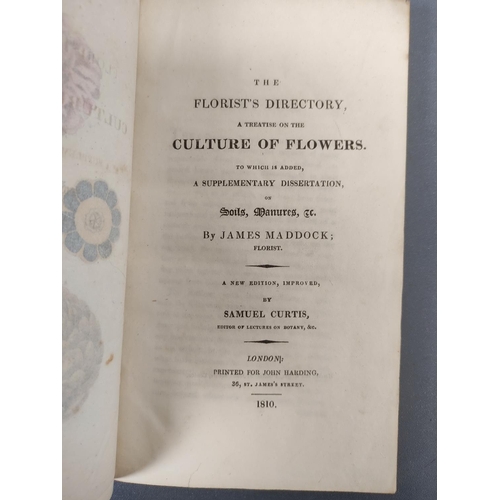 60 - MADDOCK JAMES.  The Florist's Directory, A Treatise on the Culture of Flowers (ed. by Samuel Curtis)... 