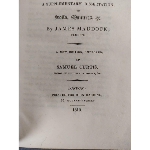 60 - MADDOCK JAMES.  The Florist's Directory, A Treatise on the Culture of Flowers (ed. by Samuel Curtis)... 