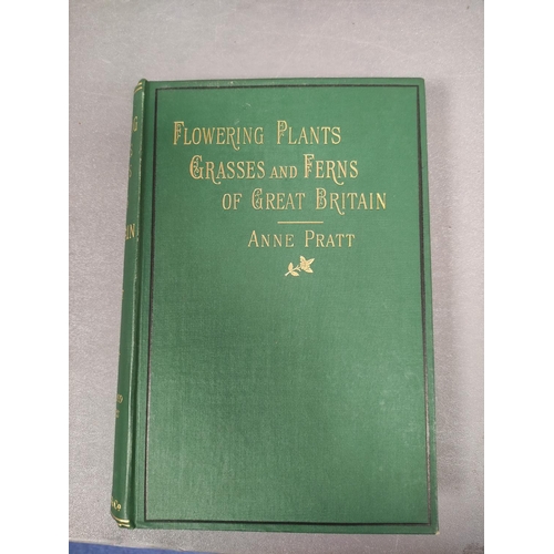 61 - PRATT ANNE.  The Flowering Plants, Grasses, Sedges & Ferns of Great Britain. 4 vols. M... 