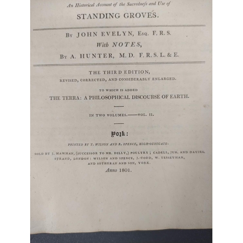 63 - EVELYN JOHN.  Silva or A Discourse of Forest-Trees & the Propagation of Timber. 2 vols... 