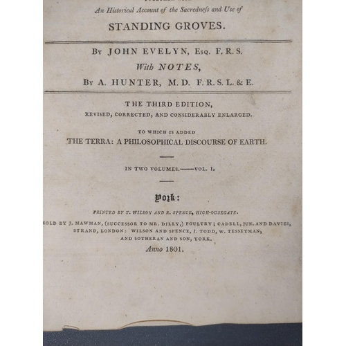 63 - EVELYN JOHN.  Silva or A Discourse of Forest-Trees & the Propagation of Timber. 2 vols... 