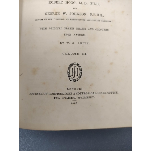 65 - HOGG R. & JOHNSON G. W.  The Wild Flowers of Great Britain. Vols. 3, 6, 8 & 10. Ma... 