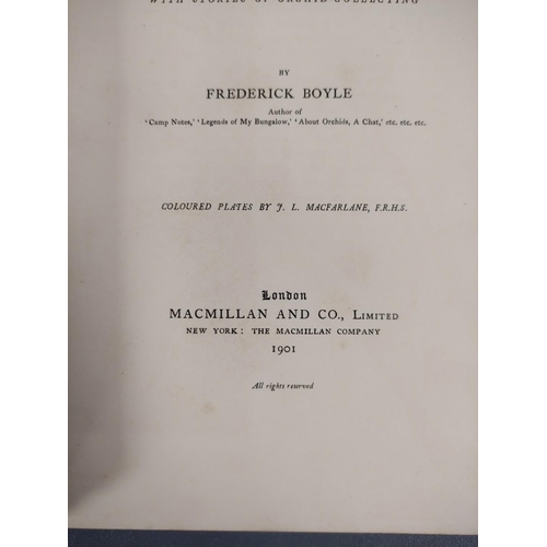 69 - BOYLE FREDERICK.  The Woodlands Orchids Described & Illustrated. Col. plates. Quarto. ... 