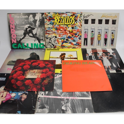 345 - Collection of Punk and New Wave records to include The Clash London Calling, Rezillos Cant Stand the... 