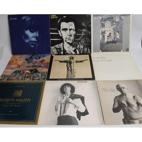 347 - Collection of mixed records to include Joni Mitchell Blue, Peter Gabriel Charisma, Gary Burton and K... 