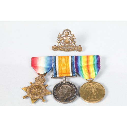 95 - Captain R. C. Essenhigh; Manchester Rifles; 1914 - 1915 Star; World War I War Medal & 1914 - 191... 