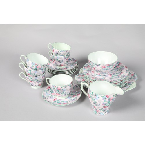 173 - Part tea set by Shelly 'Summer Glory'