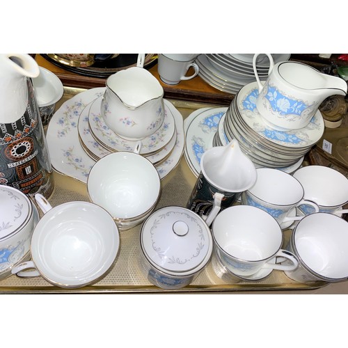 300 - Three part teasets to include Aynsley Moonlight Rose; Duchess Tranquility etc