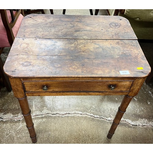 579 - Single drawer occasional table