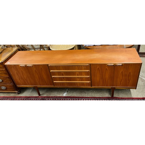 607 - Mid 20th century McIntosh teak sideboard; 213cm wide