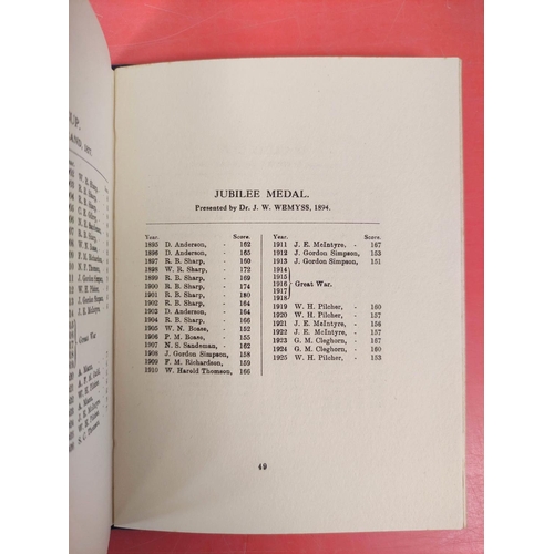 11 - HENDERSON J. LINDSAY.  The Records of the Panmure Golf Club, Barry, Forfarshire. Photograp... 