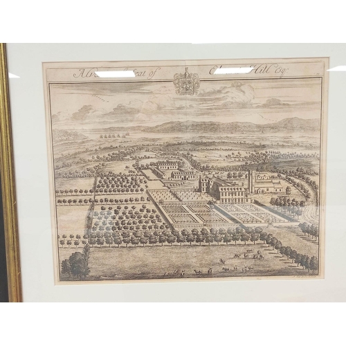 12 - KIP JOHANNES.  Alveston, The Seat of Edward Hill Esquire. Good 18th cent. engraving, 36cm x 45cm, fr... 