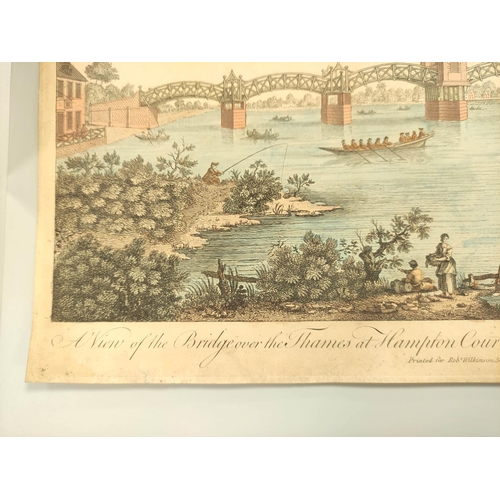 13 - TELFORD & DOUGLASS.  2 engraved elevations & sections for London bridges; also 3 similar inc... 