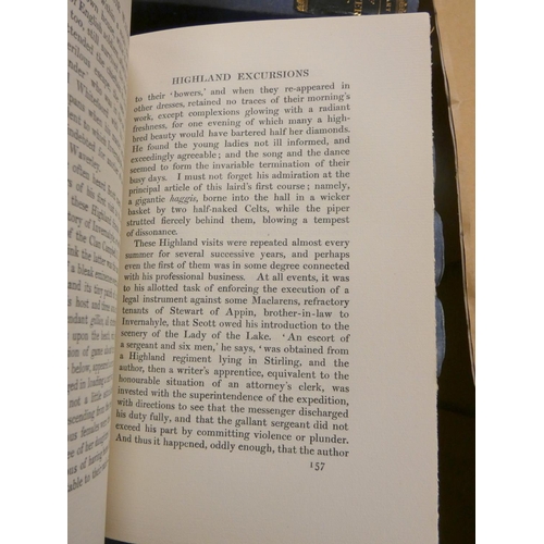 21 - LOCKHART J. G.  Life of Sir Walter Scott. 10 vols. Frontis & illus. Orig. blue cloth w... 