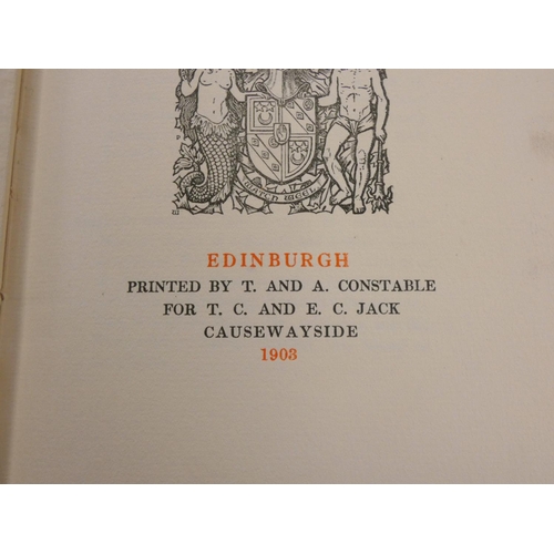 21 - LOCKHART J. G.  Life of Sir Walter Scott. 10 vols. Frontis & illus. Orig. blue cloth w... 