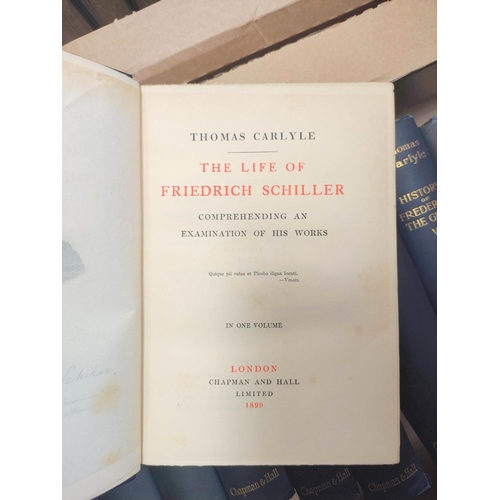 23 - CARLYLE THOMAS.  The Works. The set of 30 vols. Illus. Blue cloth. Centenary Edition, 1890... 