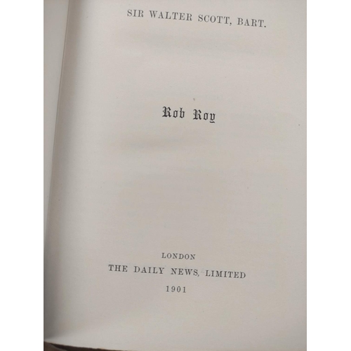 27 - SCOTT SIR WALTER.  The Waverley Novels. The set of 25 vols. Frontis & eng. titles. Red cloth, a ... 