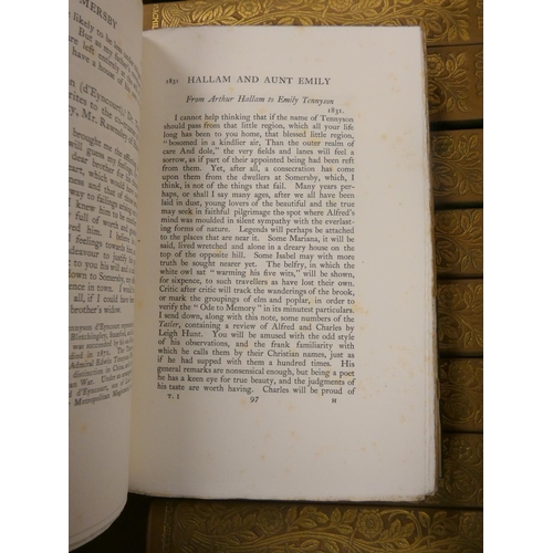 28 - TENNYSON LORD.  The Life & Works. Edition Deluxe. The set of 12 vols. Frontis. Orig. g... 