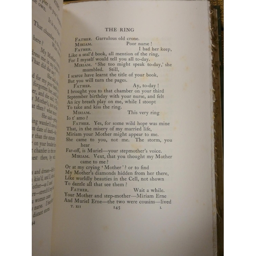 28 - TENNYSON LORD.  The Life & Works. Edition Deluxe. The set of 12 vols. Frontis. Orig. g... 