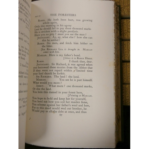 28 - TENNYSON LORD.  The Life & Works. Edition Deluxe. The set of 12 vols. Frontis. Orig. g... 