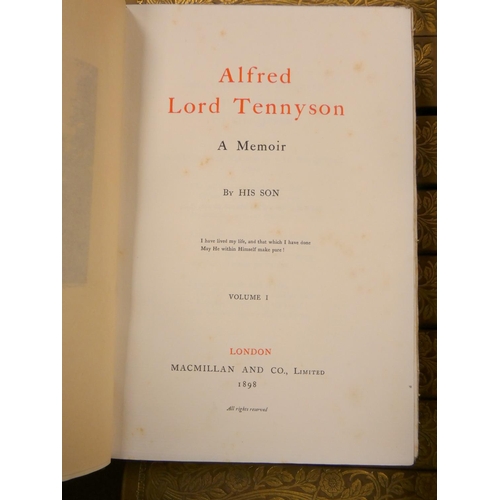 28 - TENNYSON LORD.  The Life & Works. Edition Deluxe. The set of 12 vols. Frontis. Orig. g... 