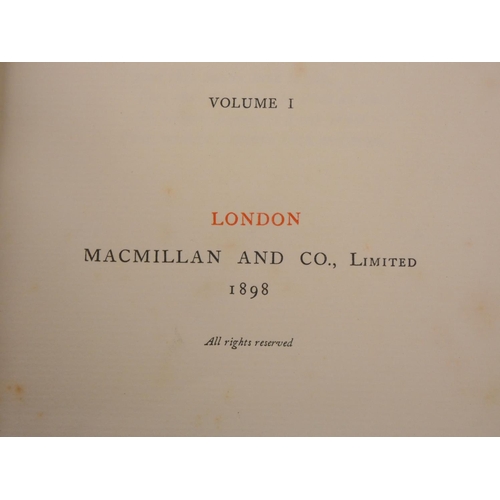 28 - TENNYSON LORD.  The Life & Works. Edition Deluxe. The set of 12 vols. Frontis. Orig. g... 