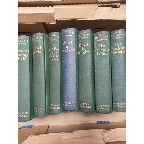 29 - HUDSON W. H.  The Collected Works. Ltd. ed. 885. The set of 24 vols. Frontis. Orig. green ... 