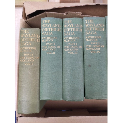 3 - BUCK KATHERINE M.  The Wayland-Dietrich Saga, Part 1, The Song of Wayland. 8 vols. plus in... 