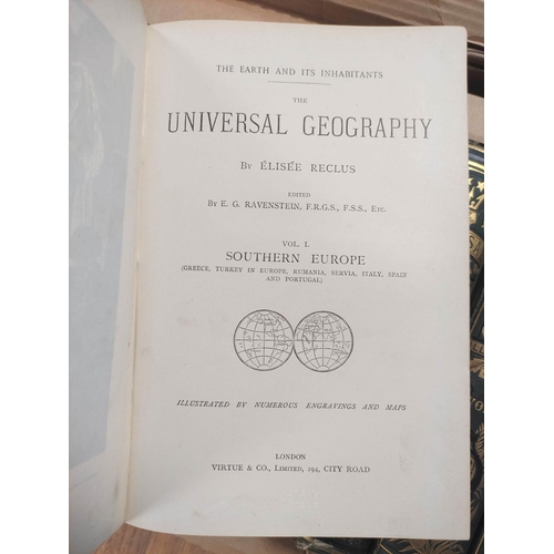 30 - VIRTUE & CO. (Pubs).  The Universal Geography. Vols. 1 to 19. Many maps, plates & ... 