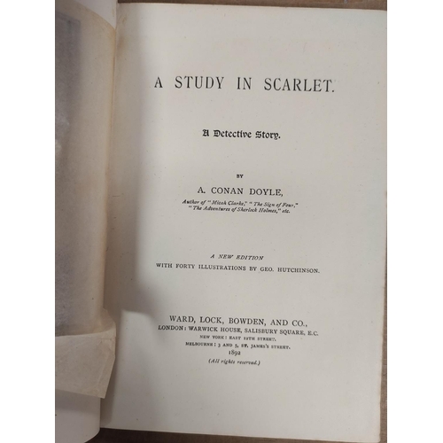 264 - CONAN DOYLE A.  The Memoirs of Sherlock Holmes. Text illus. by Sidney Paget. Large 8vo. Orig. pict. ... 