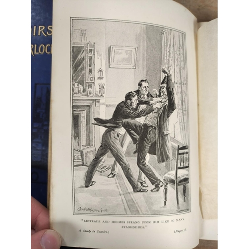 264 - CONAN DOYLE A.  The Memoirs of Sherlock Holmes. Text illus. by Sidney Paget. Large 8vo. Orig. pict. ... 