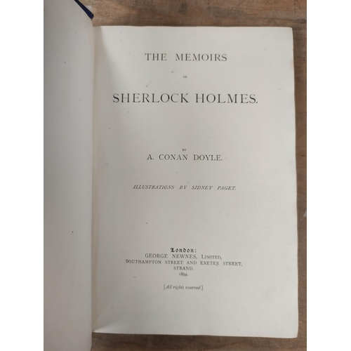 264 - CONAN DOYLE A.  The Memoirs of Sherlock Holmes. Text illus. by Sidney Paget. Large 8vo. Orig. pict. ... 