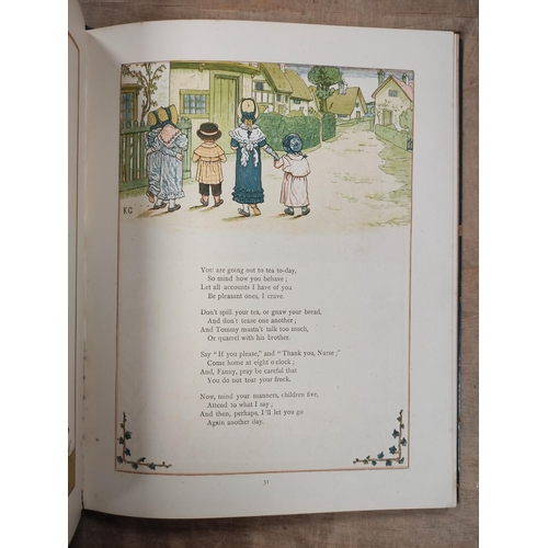 267 - GREENAWAY KATE.  Under the Window. Col. illus. & decs. throughout. Quarto. Orig. pict. brds. N.d... 