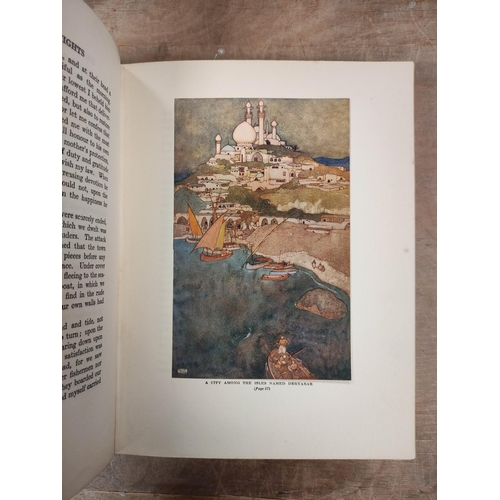 270 - DULAC EDMUND.  Stories from the Arabian Nights. Tipped in col. plates. Quarto. Orig. dec. ... 