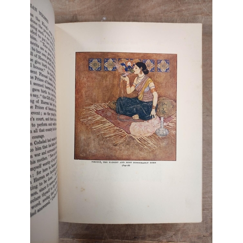 270 - DULAC EDMUND.  Stories from the Arabian Nights. Tipped in col. plates. Quarto. Orig. dec. ... 