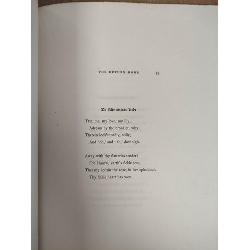 274 - HEINE HEINRICH.  Choice Poems, translated by J. W. Oddie. Ltd. ed. of only 25. Large paper... 