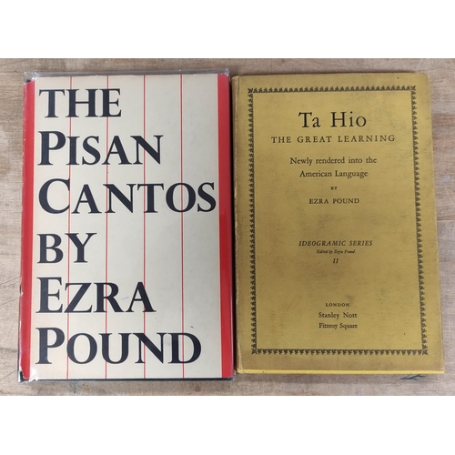 276 - POUND EZRA.  The Pisan Cantos. Orig. dark cloth in good d.w. 1st UK ed., Faber, 1949; also... 