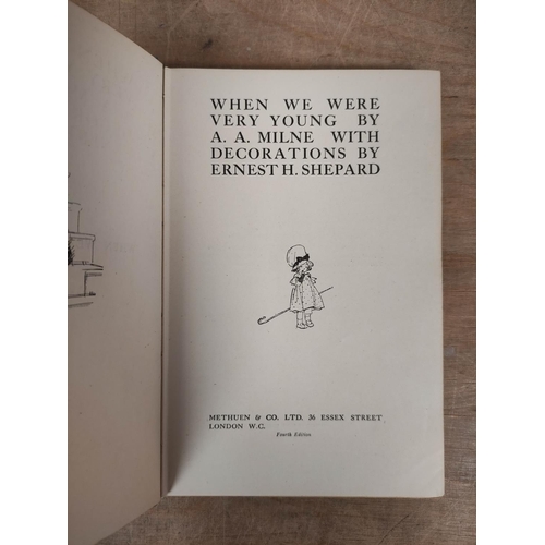 280 - MILNE A. A.  When We Were Very Young. Illus. by E. H. Shephard. Orig. pict. blue cloth gil... 