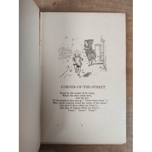 280 - MILNE A. A.  When We Were Very Young. Illus. by E. H. Shephard. Orig. pict. blue cloth gil... 