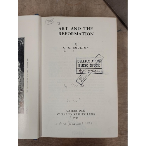 281 - COULTON G. G.  3 vols. by Coulton & Hilaire Belloc, The Case of Dr. Coulton, 1938.&nbs... 