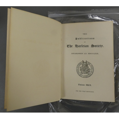 253 - HARLEIAN SOCIETY.  The Registers of St. Stephen's, Walbrook & of St. Benet Sherehog, L... 