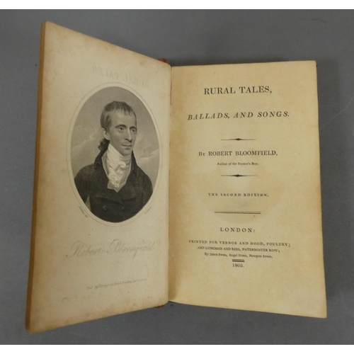 256 - BLOOMFIELD ROBERT.  Rural Tales, Ballads & Songs. Eng. frontis & wood eng. plates ... 