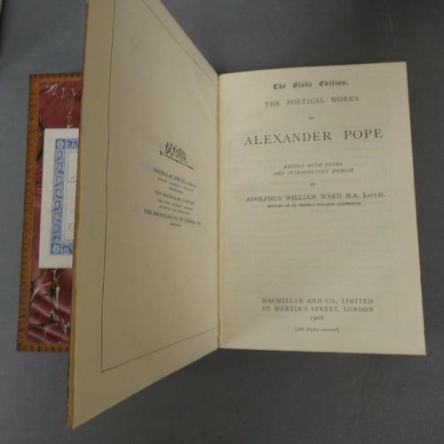 260 - JERROLD DOUGLAS.  The Essays. Illus. by H. M. Brock. Dark calf by Bumpus, a.e.g. 1903; also 2 Tennys... 