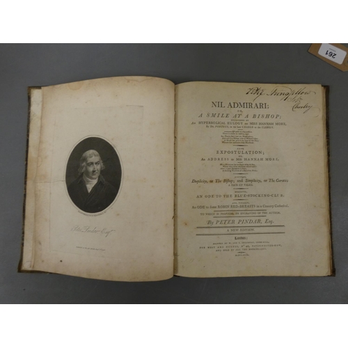 261 - (MORE HANNAH).  Coelebs in Search of a Wife. 2 vols. Half calf, marbled brds., internal foxing &... 