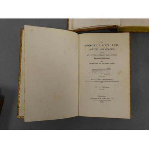 262 - CUNNINGHAM ALLAN.  The Songs of Scotland, Ancient & Modern, with an Introduction &... 