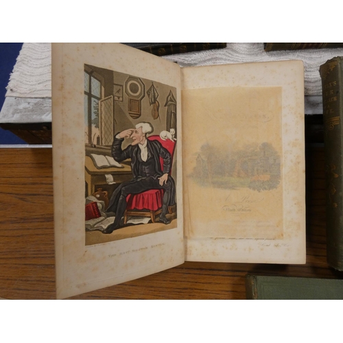 290 - (COMBE WILLIAM).  The Tour of Doctor Syntax. 3 vols. Illus. by Thomas Rowlandson. 3 hand c... 